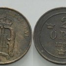 1889 Sweden 2 Ore-Nice