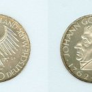 1964 Germany Silver 5 mark-Fichte philosopher idealist, Scarce, UNC, slabbed