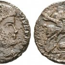 Ancient Rome Magnentius AD 350-353 Treveri Follis Horseback/Enemy #2
