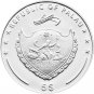 2012 Palau Large Silver Proof color $5 Embroided Teddy Bear/Neptune/Mermaid