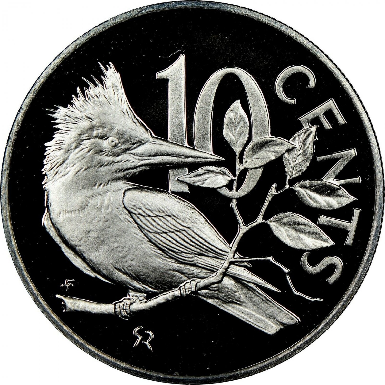 1980 British Virgin Is. Proof 10 c- Ringed Kingfisher bird