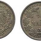 Scarce 1913 G Germany  Empire Silver 1/2 Mark- Nice