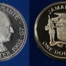 1978 Jamaica Large  Proof $1 Bustamante