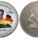 1997 Uganda Large Proof Color Schumacher Car  1000 Sh