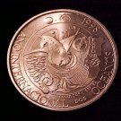 1998 Portugal Large Silver 1000 Escudos-Oceans year/stylized Horse/Ship