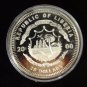 Liberia 2000 Large Silver Proof $20-Eisenhower
