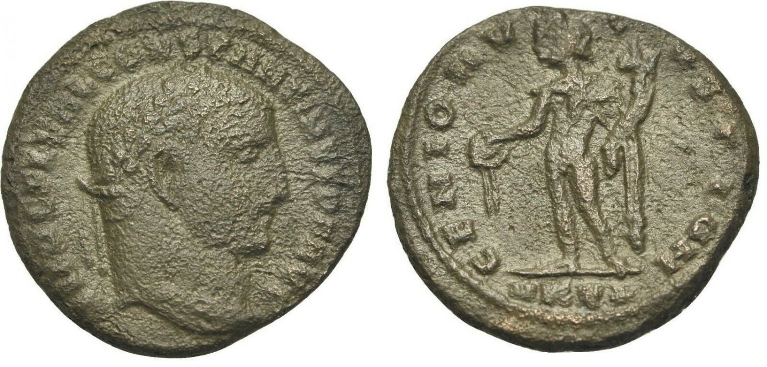 Ancient Rome Constantine Great 306-337 AD AE Follis Genius