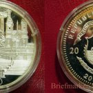 2000 Liberia Large Silver Proof $20 World Capitals- Rome