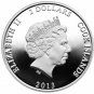 Rare 2013 Cook Is Silver Proof Color $2 Brazilian Wandering Spider-Gift Box