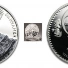 2013 Mongolia Large Color Silver Proof 500 Togrog-Golden Eagle