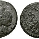 Rare Ancient Greece 4th-3rd Cent BC TROAS ABYDOS APOLLO  EAGLE Wreath