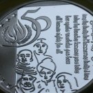 1998 Belgium Large Silver Proof 5 ecu-Human Rights-King Albert