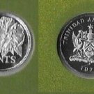 1975 Trinidad &Tobago Proof 10 c Hibiscus flower