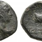 Ancient Greece 2-1 cent BC Aeolis Aigai Hermes Goat