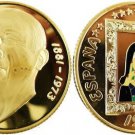 1997 Spain Large Color Gold Plated Picasso/Dora Maar 20 euro
