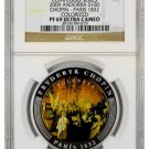 Rare 2009 Andorra Large Proof Silver 10 D Chopin-1832 Paris/Polonez NGC PF69