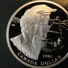 Canada 1995 Large Silver Proof $1-Hudson Bay Explorers/Sailing Ship