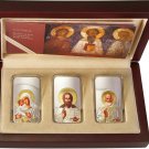 Niue 2012 2$ Orthodox Series Triptych Convex Shape 3 1 Oz Coin Set