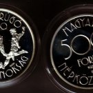 1988 Hungary Large Proof Silver 500 F Soccer World Cup