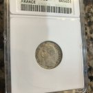 1867 BB  France 50 Centimes ANACS AU 50