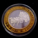 USA Large Silver bi-metal Atlantic City Casino $10 Token-Bally's Stagecoach
