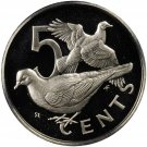 1977 British Virgin Is. Proof 5 c- Dove
