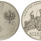 2004 Poland Silver Proof  10 Zl-Athens Olympic Fencing