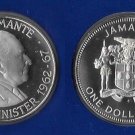 1980 Jamaica Proof $1 Bustamante