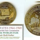 1964-5 USA Maryland Large Half $ Star Spangled Banner F.S.Key Token-Nice UNC