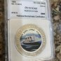 Rare 1998 Somalia Large Silver Proof Piedfort 250 shilling Titanic Slabbed
