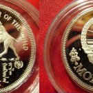 1980 Mongolia Large Silver Proof 25 Togrog Camel/Children