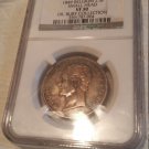 Rare 1849 sm.head Belgium 2.5 Francs NGC VF 30