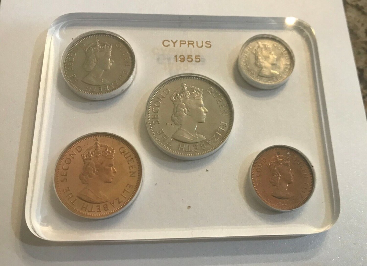 Rare 1955 Cyprus Proof set- original box