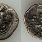 Ancient DANUBIAN CELTS 2cent BC(Alexander theGreat)AR drachm 2.94g Heracles/Zeus
