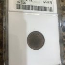 1909 SWITZERLAND 1 Rappen ANACS MS63