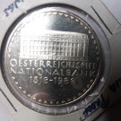 Scarce 1966 Austria Large Proof Silver 50 sh National Bank