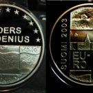 2003 Finland Large silver 10 Euro Anders Chydenius-Proof
