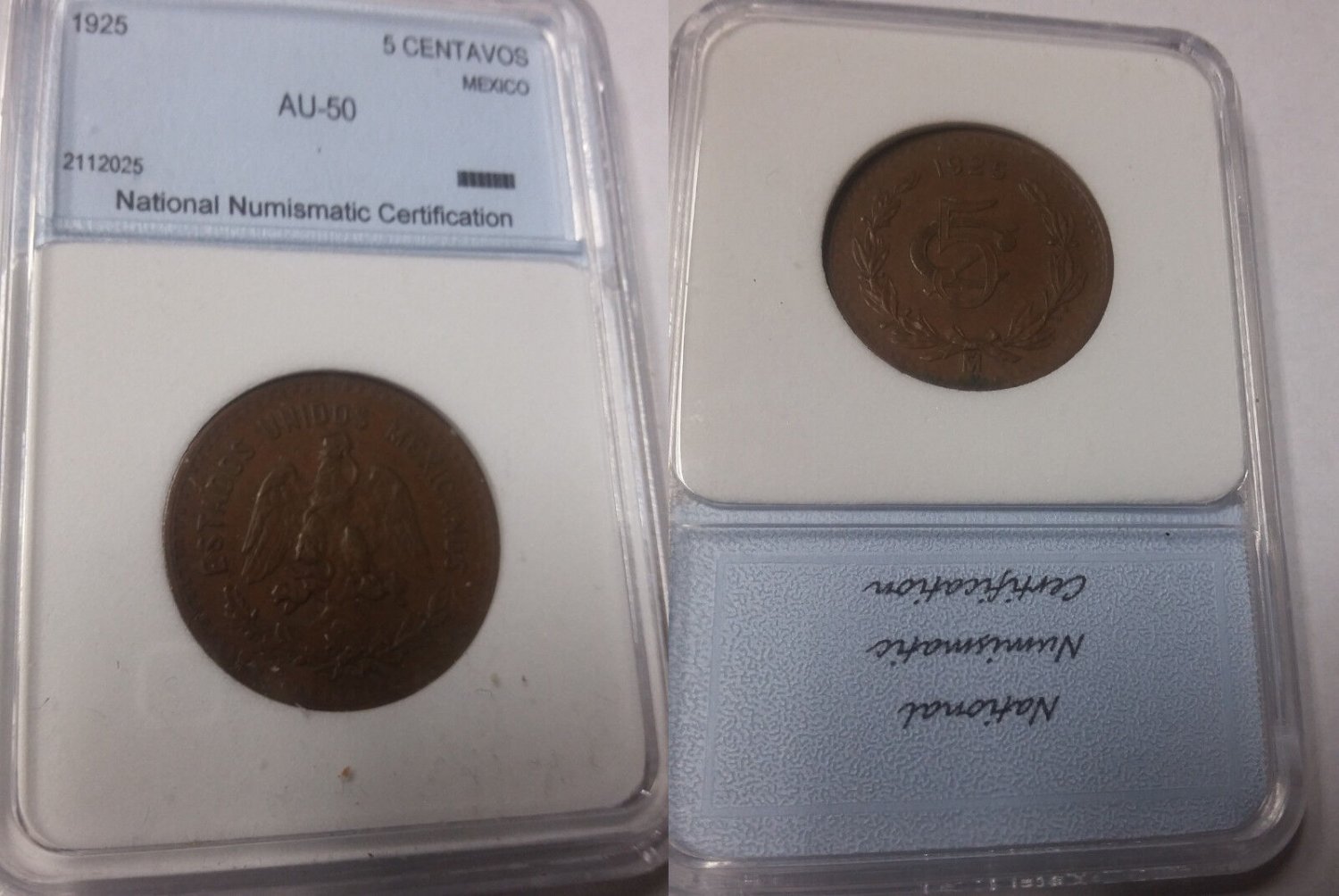 1925 Mexico 5 centavos,Nice