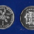 1980 Jamaica Proof 1 c Flower