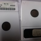 Rare 1910 France 1 Centime ANACS AU 50