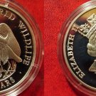 1990 Cook Is Large Silver Proof  50$ Fauna Crane
