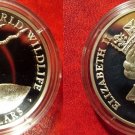 1990 Cook Is Large Silver Proof  50$ Fauna Antelope