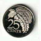 1974 Trinidad &Tobago Proof 25 c chaconia flower