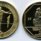 Rare 1996 Peru Large.Brass pattern 20 S Olympic Javelin T1