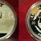 2000 Liberia Large Silver Proof $20 World Capitals- Athens