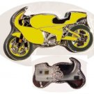 Unusual 2007 Somalia color $1 Yellow Motorcycle-shaped