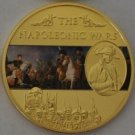 St.Helena 2013 Large Goldplated Color 25 Pence-Napoleon Battles-Austerlitz