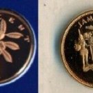 1973 Jamaica Proof 1 c Flower