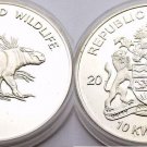 2005 Malawi Large Proof 10 Kwacha Endangered  animals- Pigmy Hippopotamus