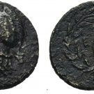 Ancient Greece 4-3 Cent BC AEOLIS ELAIA ATHENA WREATH BARLEY SEED